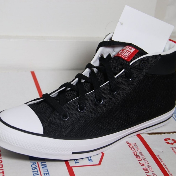 Converse Black Chuck Taylor All Star STREET MIDS - Picture 5 of 7